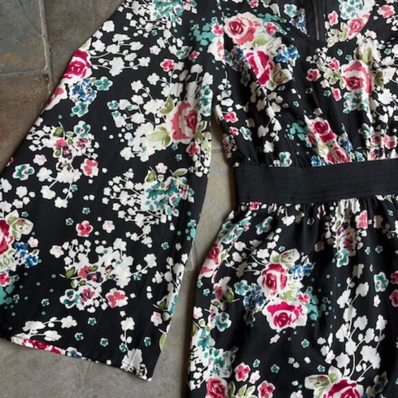 Fire Los Angeles Multi-Colored Beautiful Summer Floral Dress Women's Size Medium - Picture 3 of 8